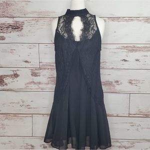 Lace Choker Dress Nasty Gal Sheer Layered 8
